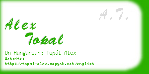 alex topal business card
